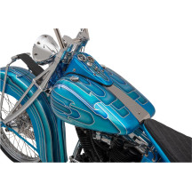 Fat Bob-Style Gas Tank — 18.9 L (5 US gal.), 22 mm outlet, Raw