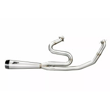 Zard full kit exhaust system 2:1 H-D Tourings (Street Glide / Road King / Road Glide) — Polished, E4/E5