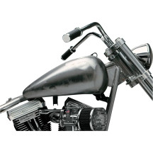 Fat Bob-Style Gas Tanks — 13.2 L (3.5 US gal.), Silver