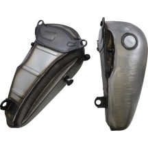 Fat Bob-Style Gas Tanks — 18.9 L (5 US gal), Raw