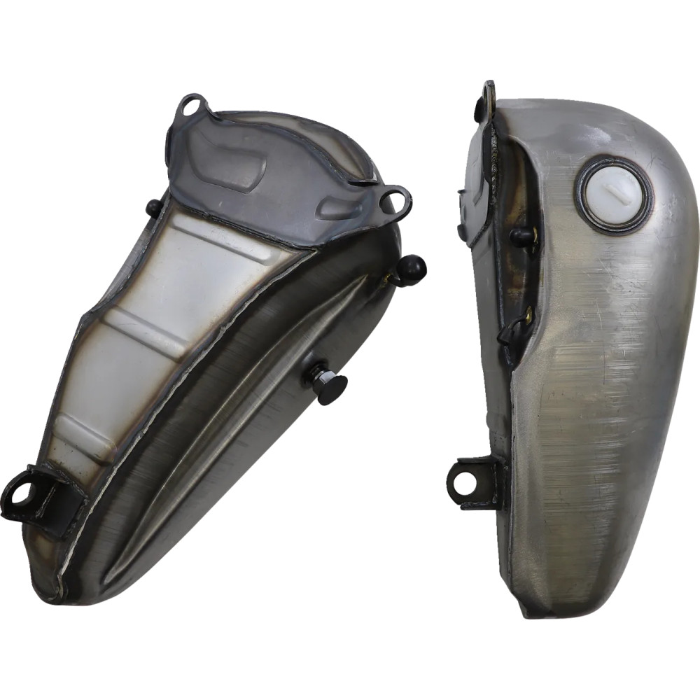 Fat Bob-Style Gas Tanks — 18.9 L (5 US gal), Raw