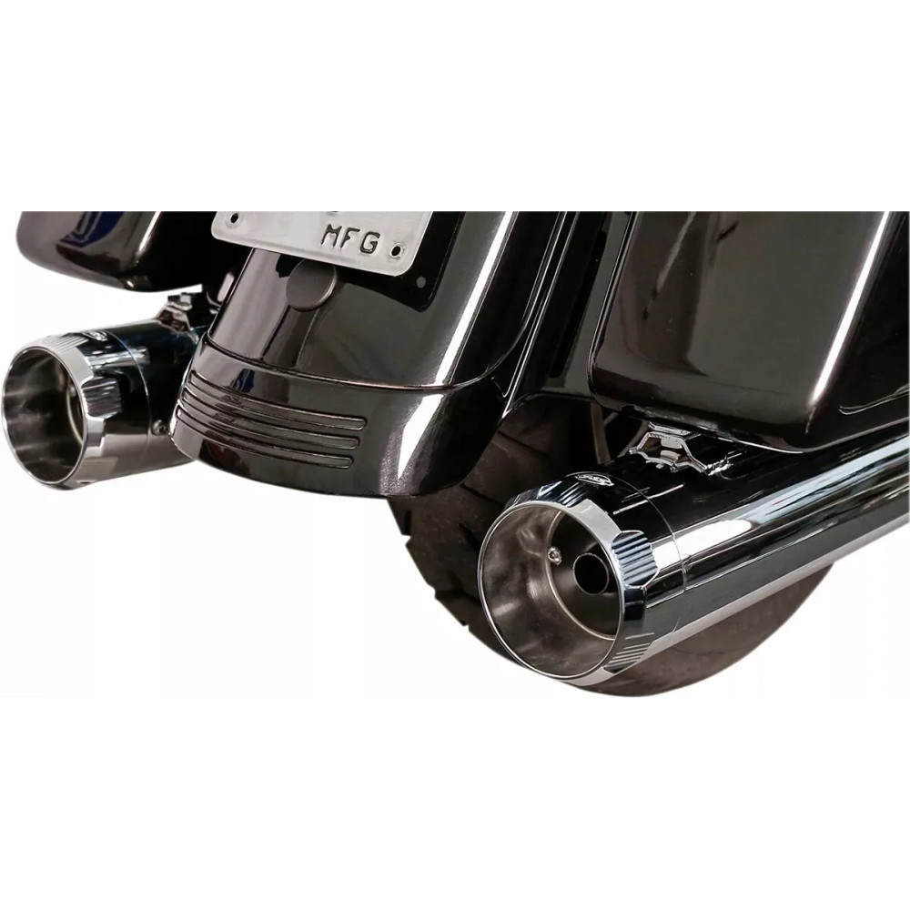 Mk45 EC Slip-On Mufflers — Chrome, 11.5 cm (4-1/2")