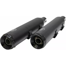 Grand National Slip-On Mufflers — matte black, pair
