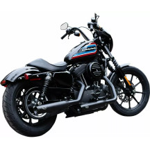 Grand National Slip-On Mufflers — matte black, pair