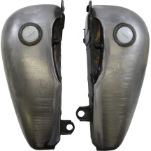 Fat Bob-Style Gas Tanks — 18.9 L (5 US gal), Raw
