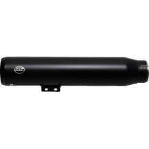 Grand National Slip-On Mufflers — 11.5 cm (4-1/2") outer diameter, right-side, matte black