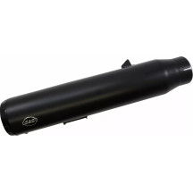 Grand National Slip-On Mufflers — 11.5 cm (4-1/2") outer diameter, right-side, matte black