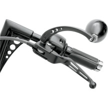 Slotted Wide Blade Lever Set — Black Matte, Brake and Clutch, Pair