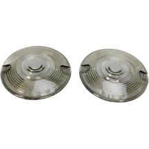 Replacement Turn Signal Lenses for OEM Turn Signals — 82.6 mm (3-1/4"), Front, Rear, Smoke