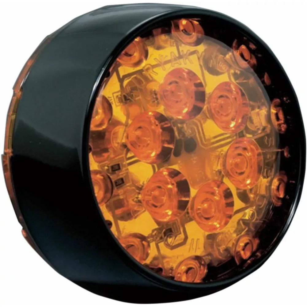 Lens Bull LED Amber T/S Black — KURYAKYN, P/N 5474