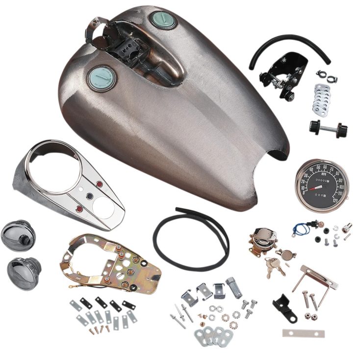 Kit de depósito Quickbob® estilo salpicadero extendido — extensión 2", 14,8 L (3,9 US gal.), montaje en goma