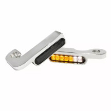 LED Handlebar Turn Signals — 12V, Chrome