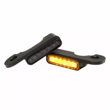 Intermitentes LED para manillar — 12V, montaje en manillar, negro