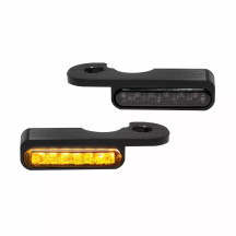 LED Handlebar Turn Signals — 12V, Black