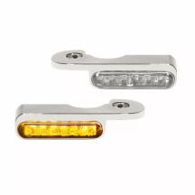 Intermitentes LED de manillar — 12 V, montaje en manillar, ámbar
