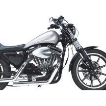 Extended Smooth-Top QuickBob™ Rubber-Mount Gas Tank — 3.9 US gal, 22 mm outlet, raw finish