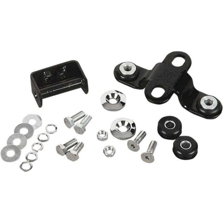 Kit de montaje para depósito de gasolina personalizado de una sola pieza — montaje atornillado, negro, cromado
