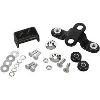 Custom One-Piece Gas Tank Mounting Kit — Black, Chrome, Bolt-On