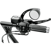 Slotted Wide Blade Lever Set — Black Matte, Brake and Clutch, Pair