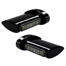Intermitentes LED Winglets — Trasero, Negro, Ámbar, Par