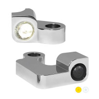 Serie NANO Intermitentes de manillar — 12V, cromo, para Harley-Davidson®