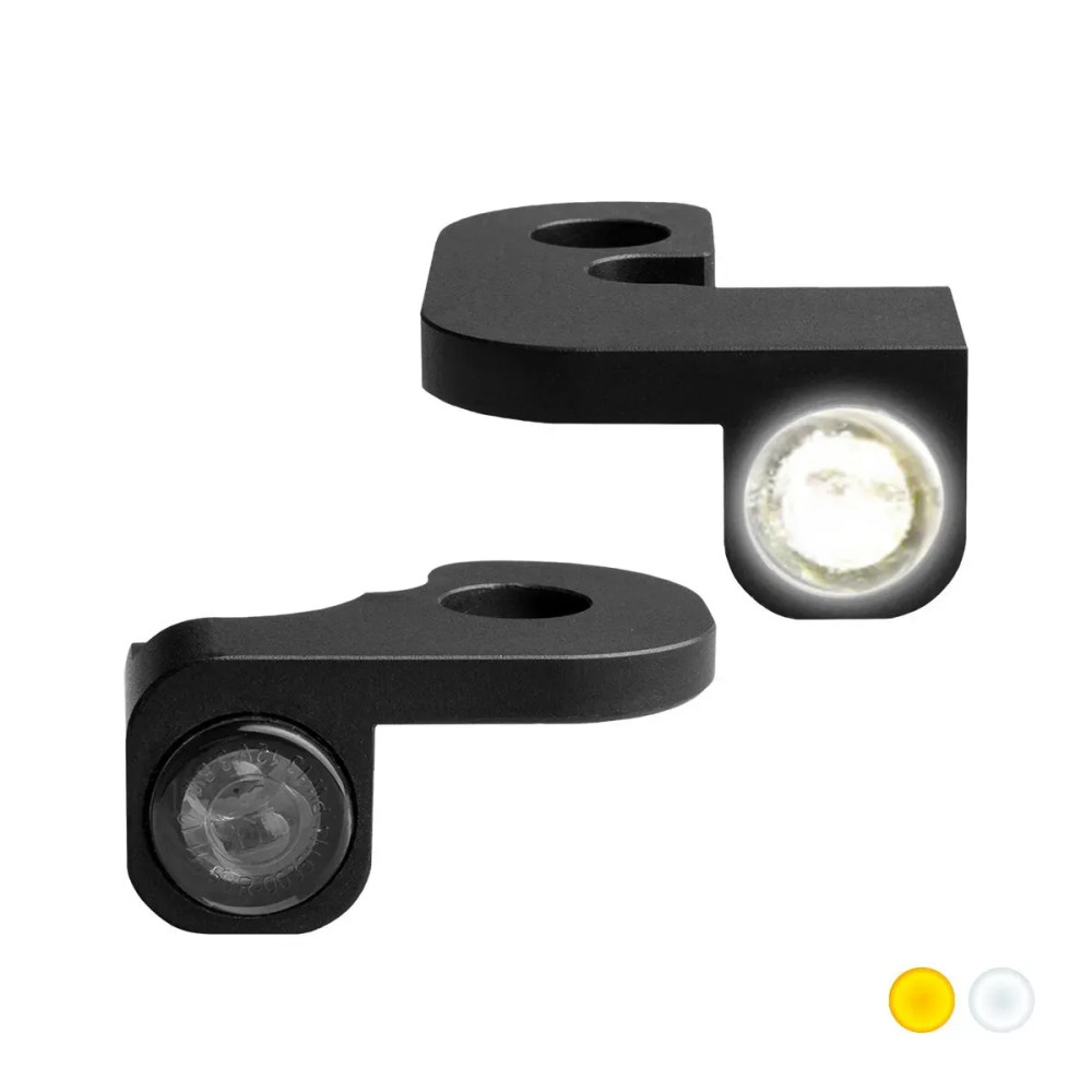 NANO Series Handlebar Turn Signals — 12V, Front L/R, Pair, Harley-Davidson®