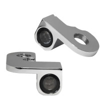 NANO Series Handlebar Turn Signals — 12 V, Chrome, Pair, Front L/R