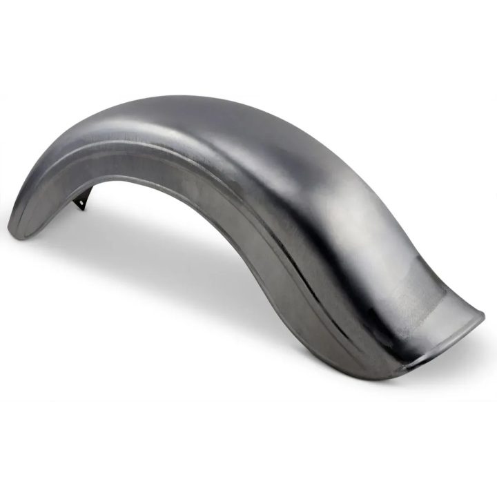 Guardabarros trasero estilo Fat Bob — 96,5 cm largo, 17,8 cm ancho, 25,4 cm alto, cadena lado derecho, sin acabado