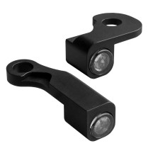 NANO Series Handlebar Turn Signals — 12V, Pair, Front left/right, Black, for Harley-Davidson