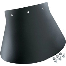 Guardabarros grande — 10-1/2" W x 8" H, delantero, negro
