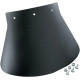 Guardabarros grande — 10-1/2" W x 8" H, delantero, negro