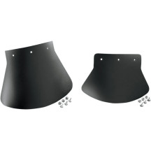Guardabarros grande — 10-1/2" W x 8" H, delantero, negro