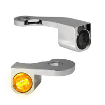 NANO Series Handlebar Turn Signals — 12V, Front left/right, Chrome