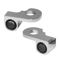 NANO Series Handlebar Turn Signals — 12V, front left/right, chrome