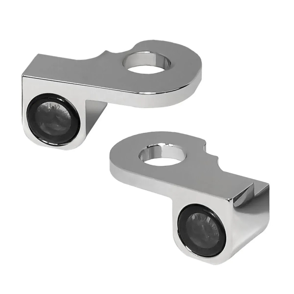 NANO Series Handlebar Turn Signals — 12V, front left/right, chrome