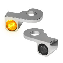 NANO Series Handlebar Turn Signals — 12V, front left/right, chrome