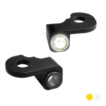 NANO Series Handlebar Turn Signals — Front left & right, 12V, Black