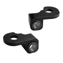 NANO Series Handlebar Turn Signals — Front left & right, 12V, Black