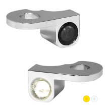 NANO Series Handlebar Turn Signals — 12 V, Pair, Chrome, Harley-Davidson