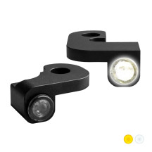 NANO Series Handlebar Turn Signals — 12V, Front Left/Right, Black, Harley-Davidson®