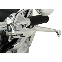 Skull Lever Set — Brake, Clutch, Chrome