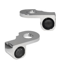 NANO Series Handlebar Turn Signals — 12 V, Front left/right, Chrome