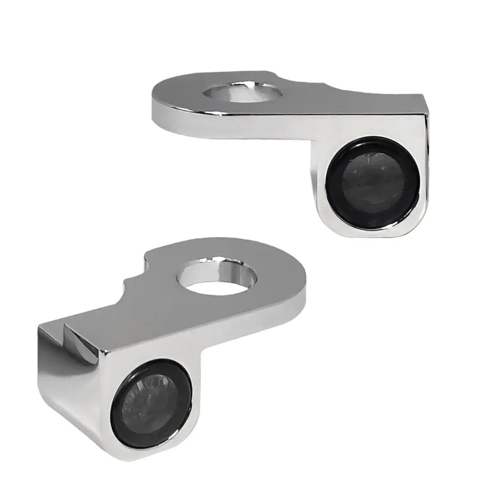 NANO Series Handlebar Turn Signals — 12 V, Front left/right, Chrome