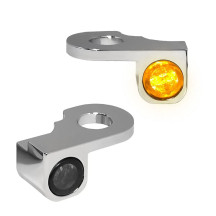 NANO Series Handlebar Turn Signals — 12 V, Front left/right, Chrome