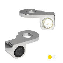 NANO Series Handlebar Turn Signals — 12V, Chrome, for Harley‑Davidson®