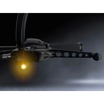 NANO Series Handlebar Turn Signals — 12V, Harley-Davidson fitment, Front L/R, Black