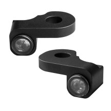 NANO Series Handlebar Turn Signals — 12V, front left/right fitment, black