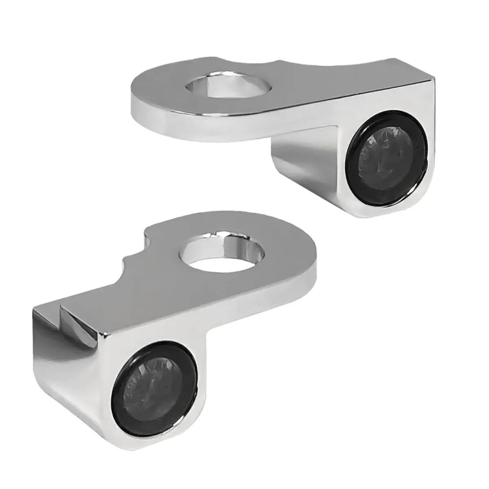 NANO Series Handlebar Turn Signals — 12 V, Chrome, Harley-Davidson®