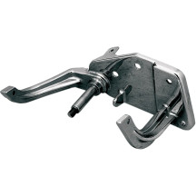 Chrome Rear Brake Lever Mounting Bracket — Chrome, fits FLST