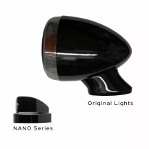 NANO Series Winglets Turn Signals — Ultra-Mini, 12V, Black